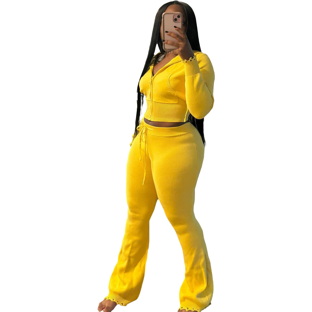 Women's Urban Knitted Fashion Casual Exercise Suits