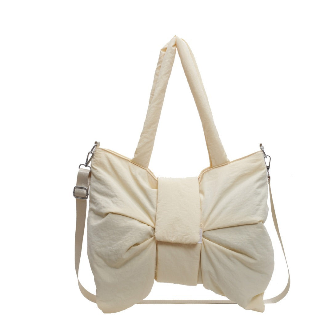 Women's Style Bow Nylon Cloth Class Canvas Bags