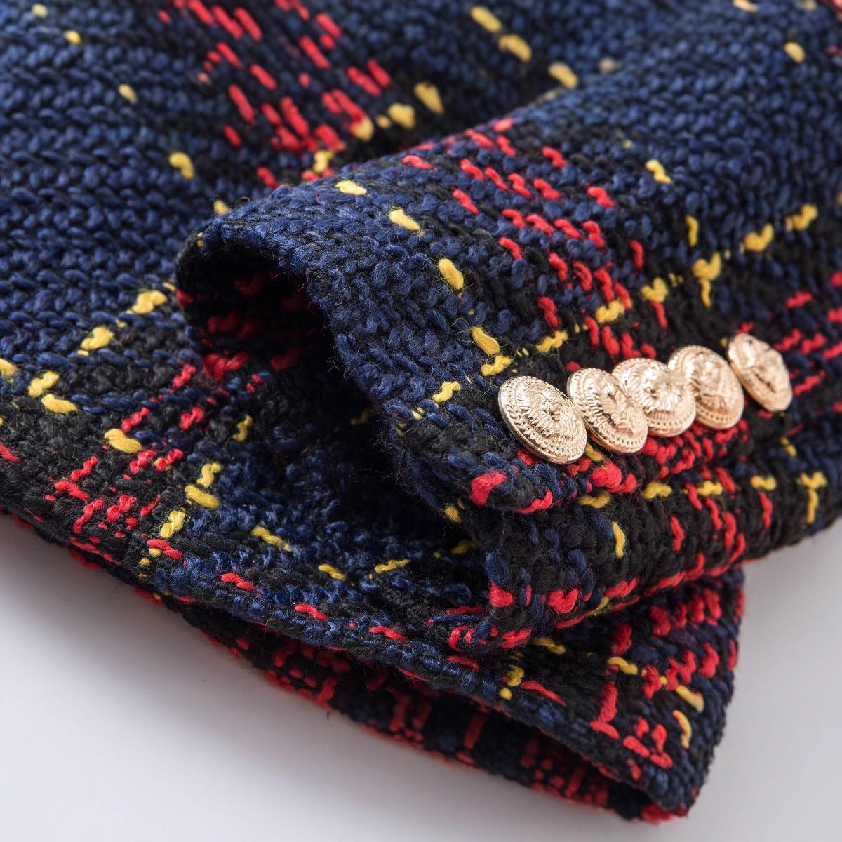 Women's Plaid Commute Slimming Retro Woolen For Jackets
