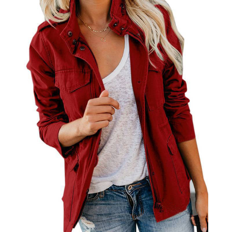 Slim Fit Fashion Fashionmonger Solid Color Jackets