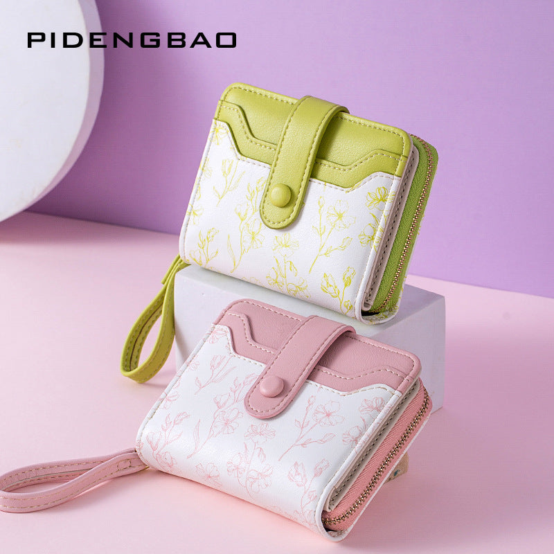 Women's Romantic Style National Fashion Floral Large Ladies Wallets