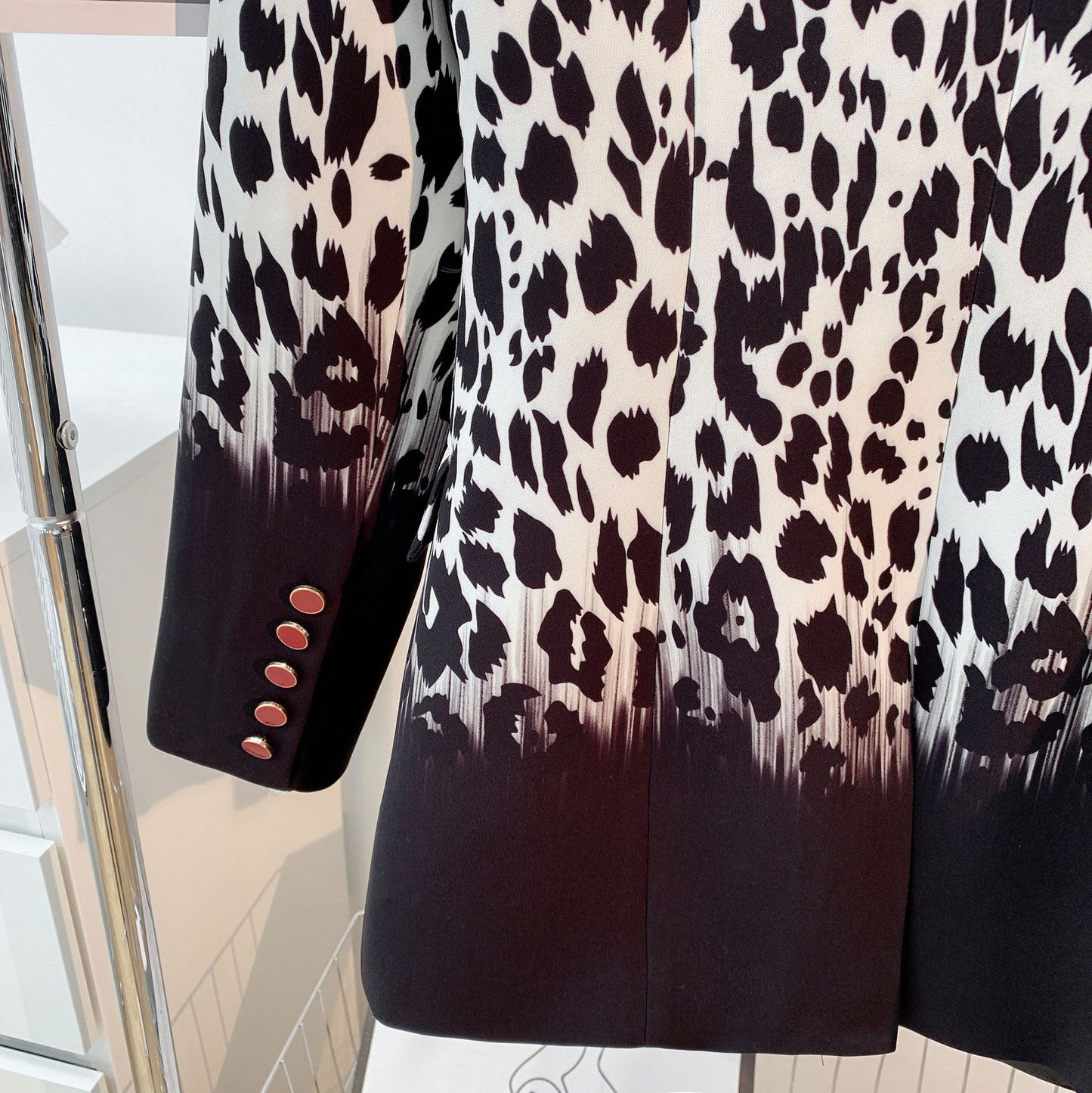 Women's Leopard Print Sexy Woolen Fashion Temperament Coats