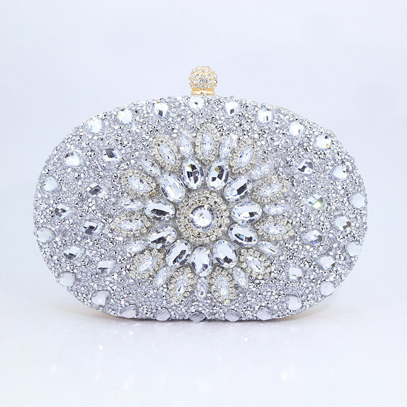 Women's Sunflower Diamond Cheongsam Formal Dress Evening Bags