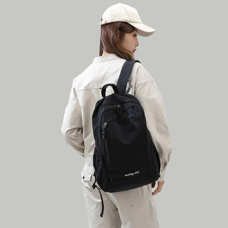 Fashion Trend Foldable Waterproof Couple Model Middle School Students' Schoolbags