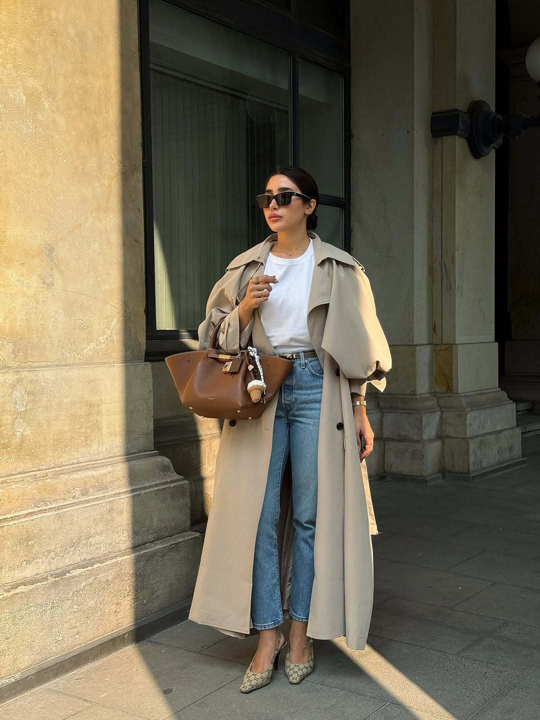 Women's Shawl Sleeve Adjustment Interface Belt Extended Coats