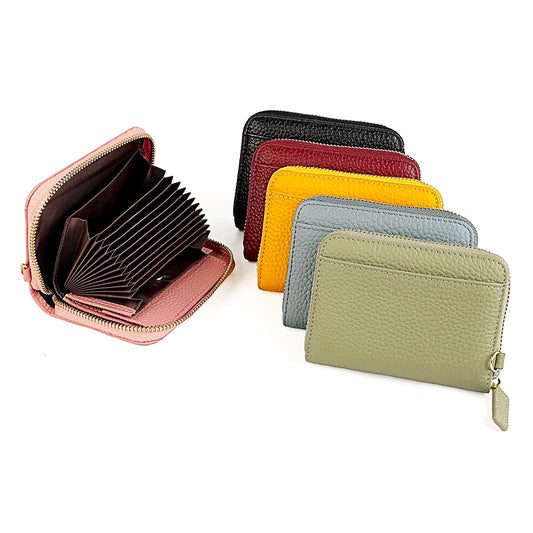 Women's & Men's & Style Expanding Stylish Versatile Genuine Card Holder