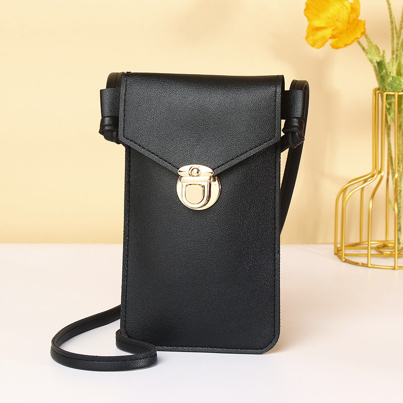 Mobile Transparent Touch Screen Female Retro Phone Bags