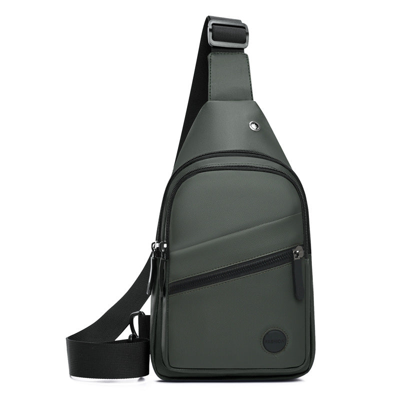 Men's Waterproof Nylon Simple Fashion Large Capacity Men's Chest Bags