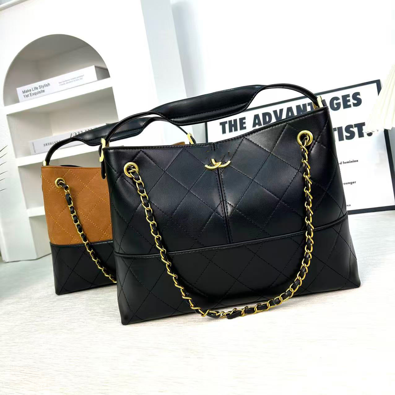 Frosted Deerskin Shopping Large Capacity Trendy Handbags