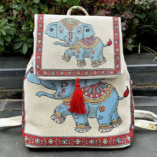Women's Yunnan Ethnic Style Embroidered Canvas Sofa Backpacks
