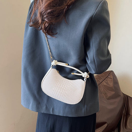 Women's Summer Niche Design Leisure Commute Moon Shoulder Bags