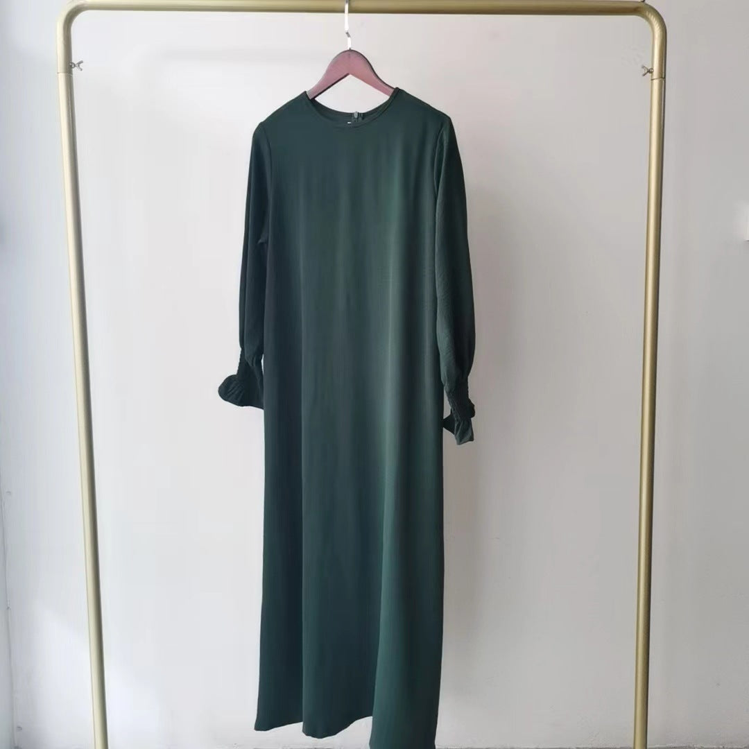 Women's Fashion Round Neck Solid Color Plus Size