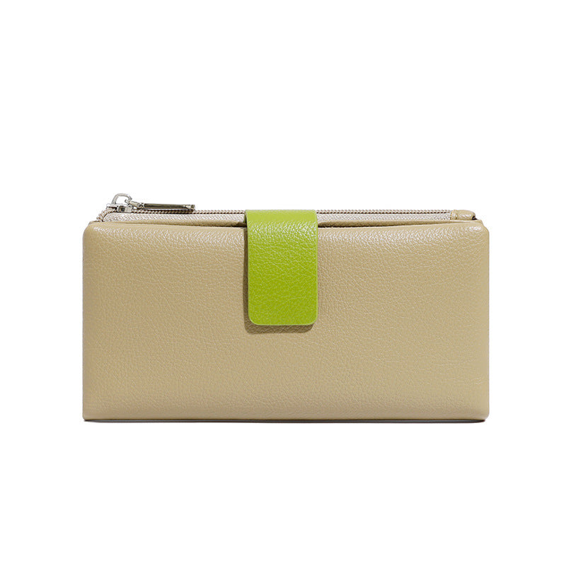 Women's High-grade Two-fold Can Store Medium Length Ladies Wallets