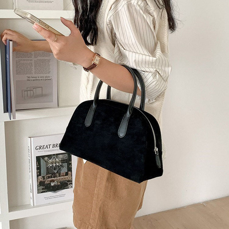 Women's Vintage Suede High-grade Frosted Large Capacity Handbags