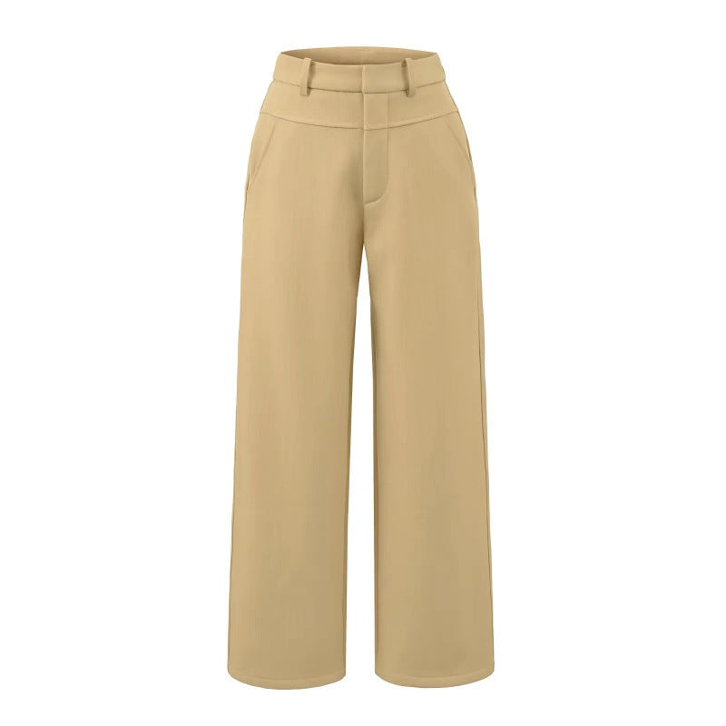 Style Old Money Straight Slimming Ruff Pants