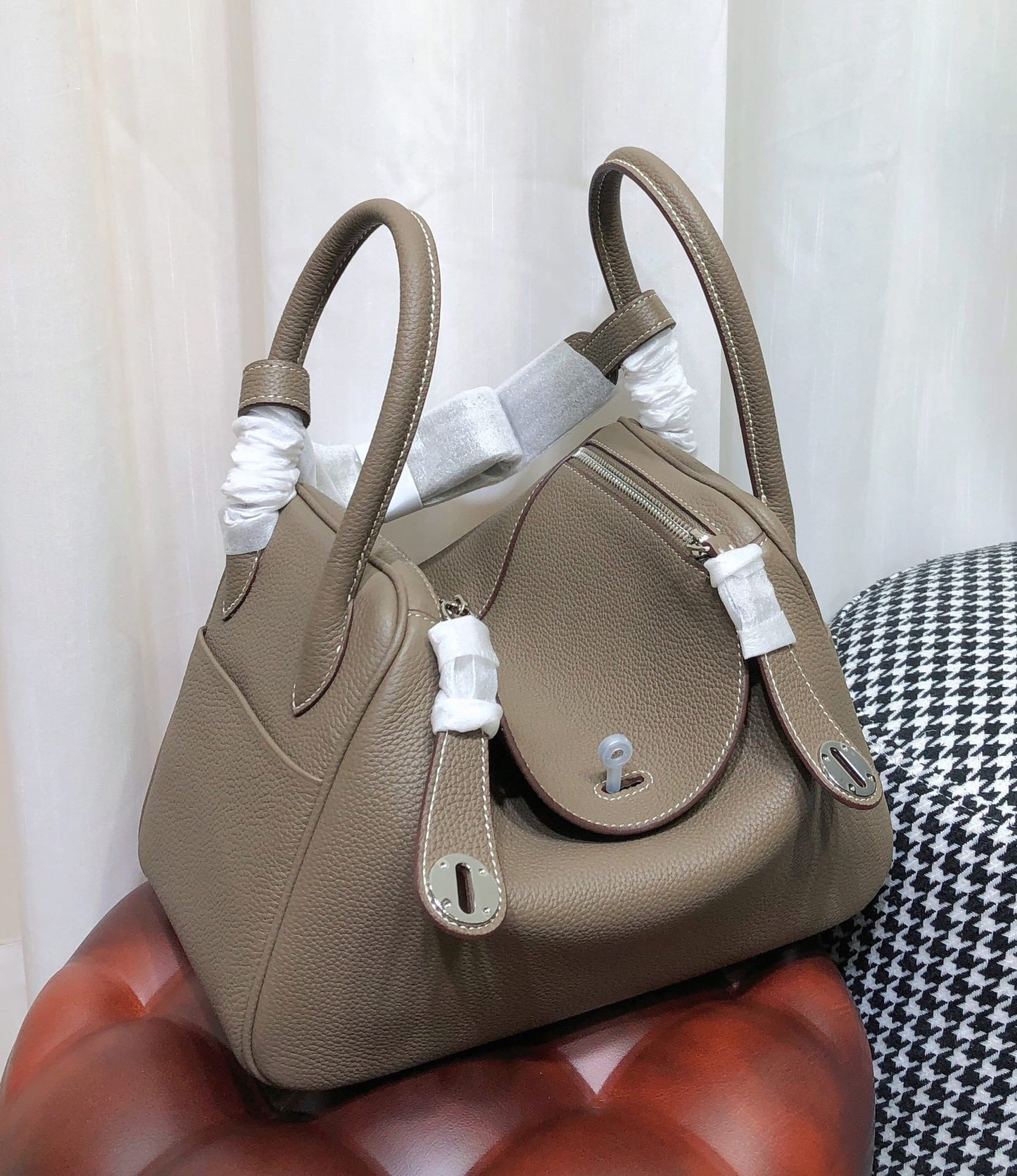 Women's Cowhide Mini Lindy Genuine Leather Doctor Gold Crossbody Bags