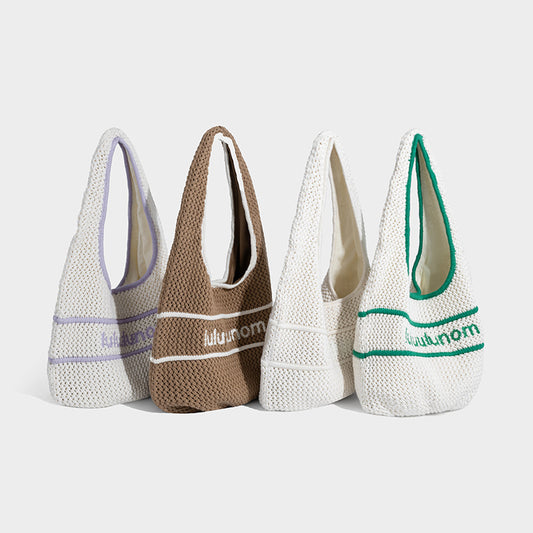 Women's Versatile Chain Dopamine Woven Underarm Shoulder Bags