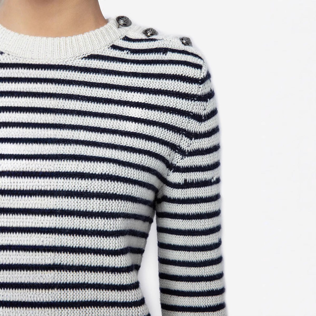 Women's Clearance At Loss No Striped Buttoned Sweaters