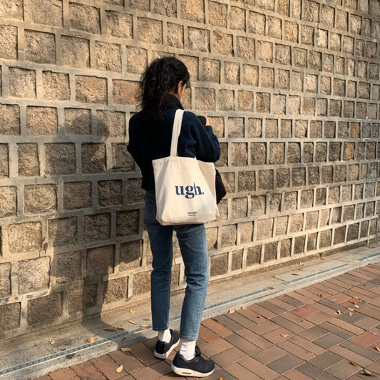 Artistic Simple Large Capacity Korean Canvas Shoulder Bags