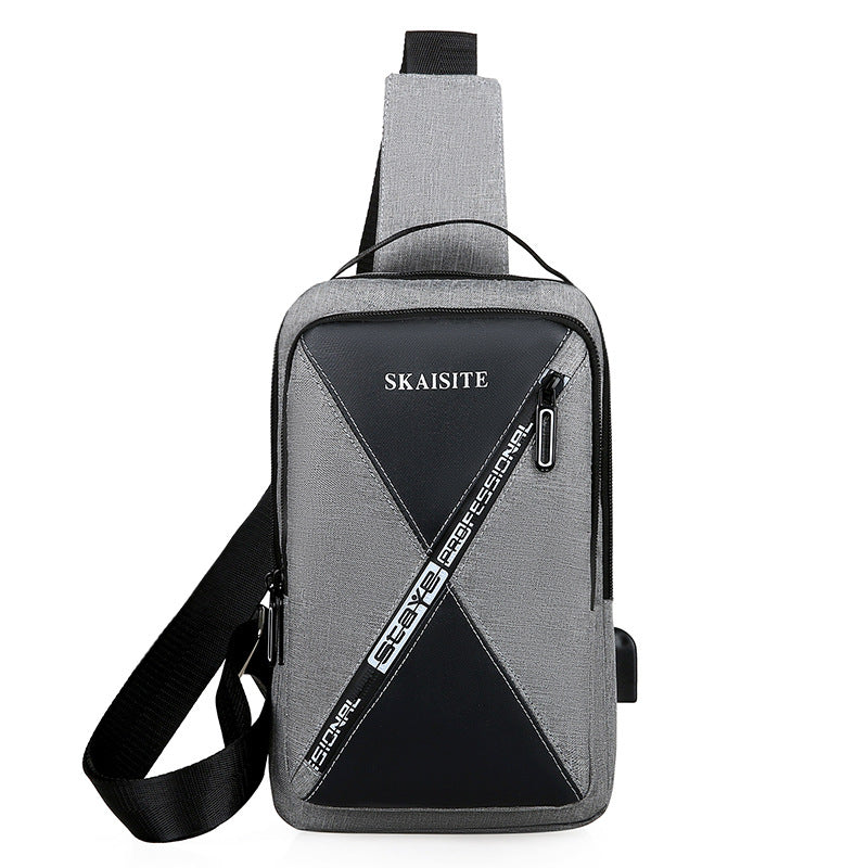 Men's New Oxford Cloth Fashion Korean Men's Chest Bags