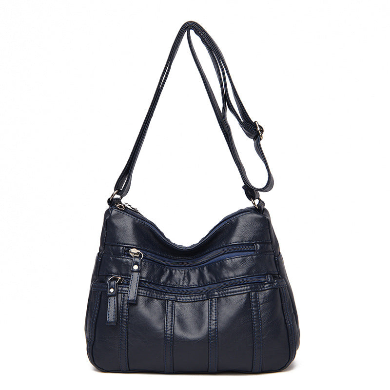 Women's Fashion Soft Washed Mother Lightweight Trendy Men's Messenger Bags