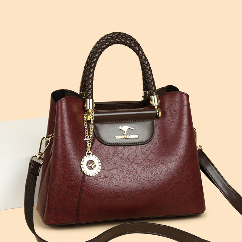Women's Capacity Elegant Stitching Portable Trendy Stylish Personalized Bags
