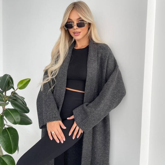 Women's Stylish Elegant Collarless Long For Sweaters