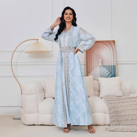 Women's Glamorous Muslim Dress Two-piece Elegant Dresses