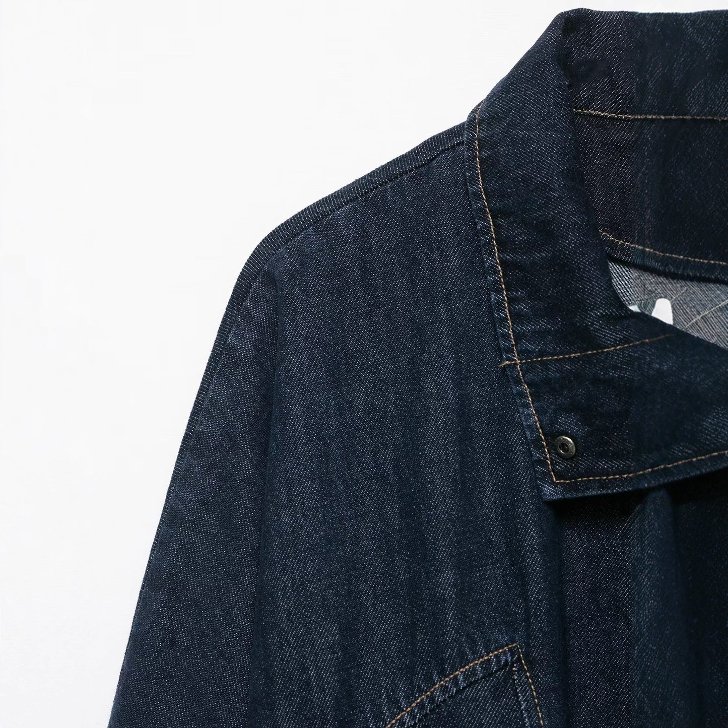 Women's Stand Collar Loose Denim American High Coats