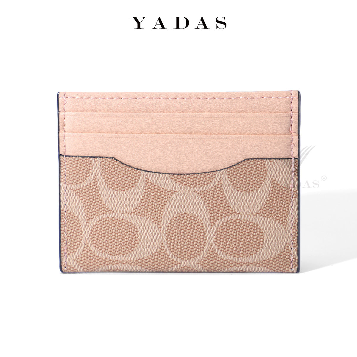 Zipper Oval Printing Aging Pattern Fashion Card Holder