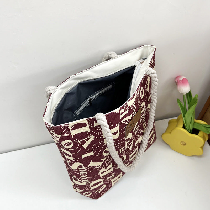 Canvas Female For Class Commuter Large Capacity Bags