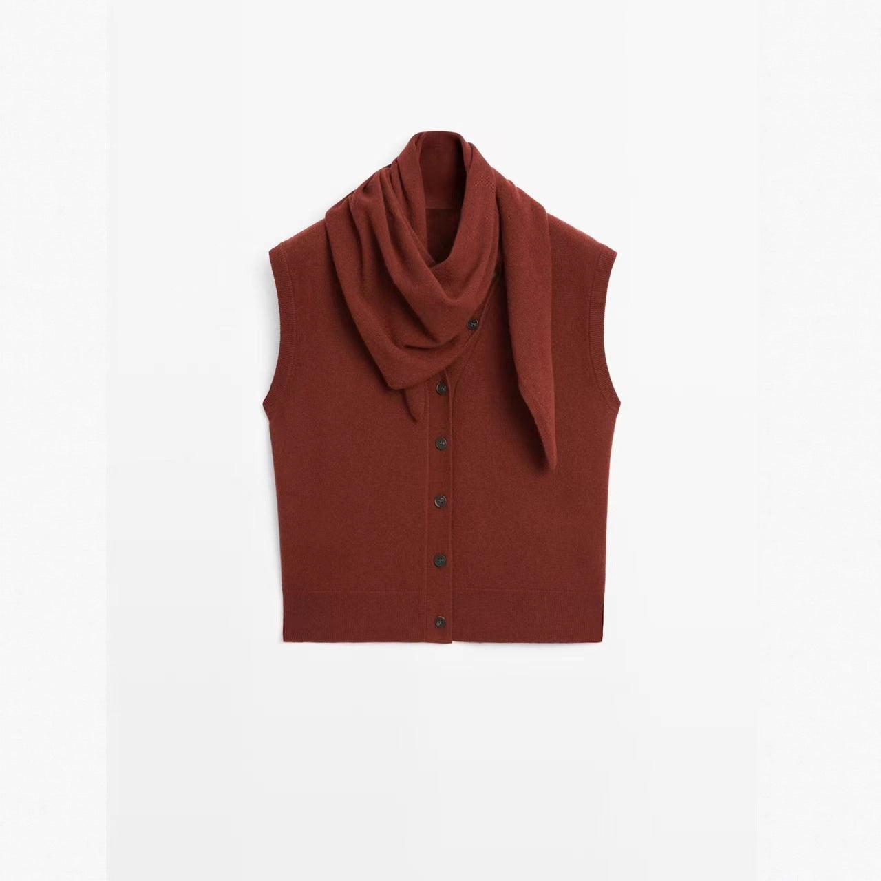 Women's Temperament Commute Bandage Dress Scarf Collar Tops