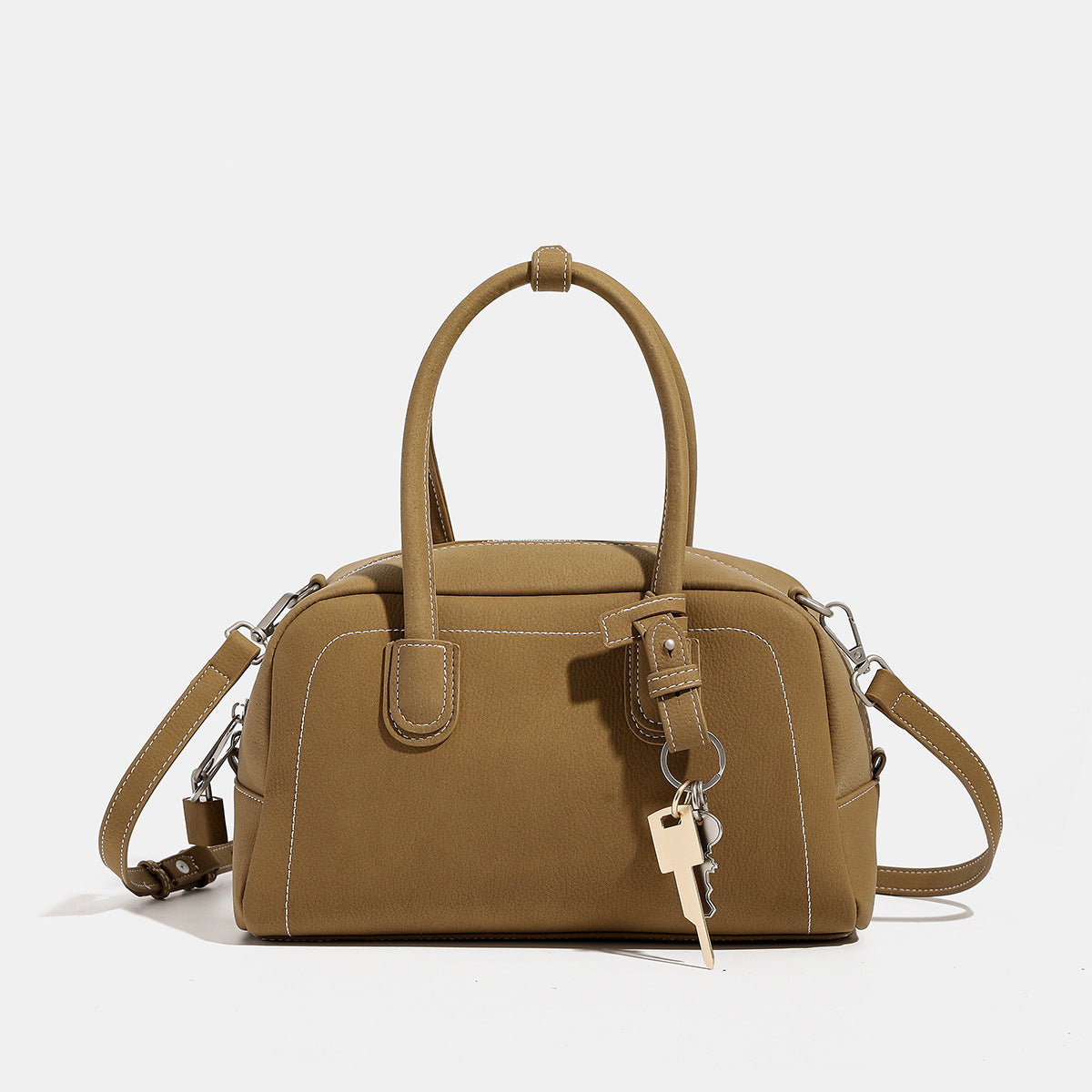 Women's Korean Style Commuter Boston Niche Large Handbags