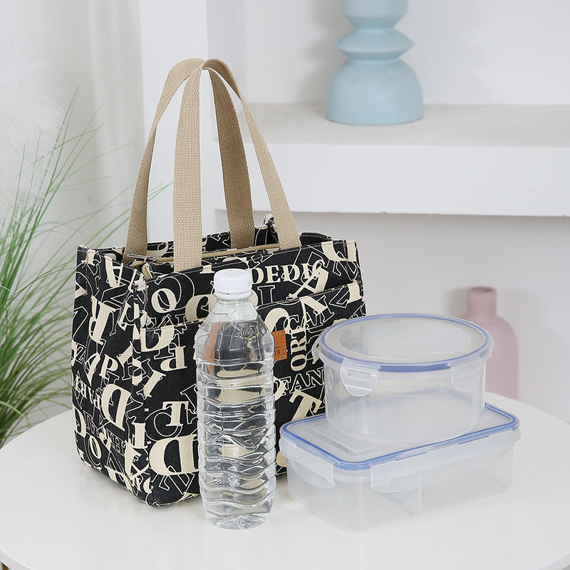 Women's Foil Insulation Lunch Canvas Fashion Box Handbags