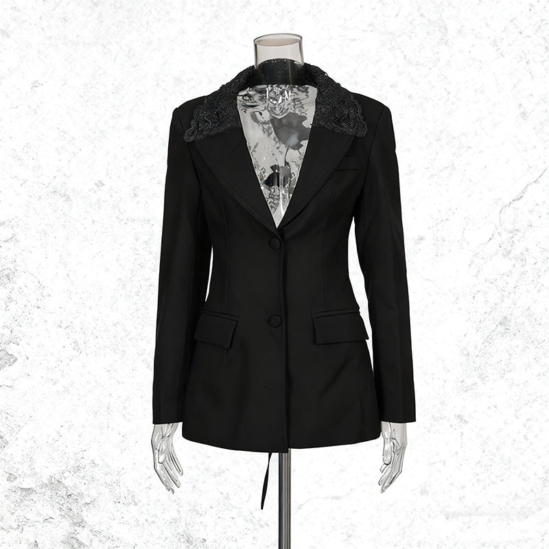 Intellectual Commute Style Small Sexy Hollow Suits