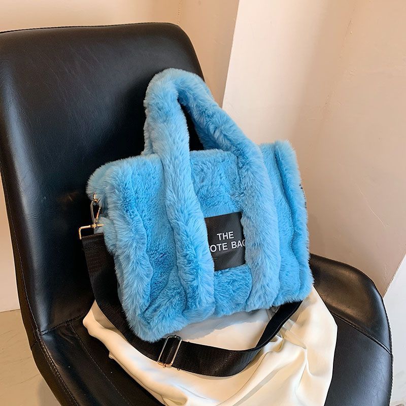 Women's Creative Tide Graceful Cute Plush Tote Bags