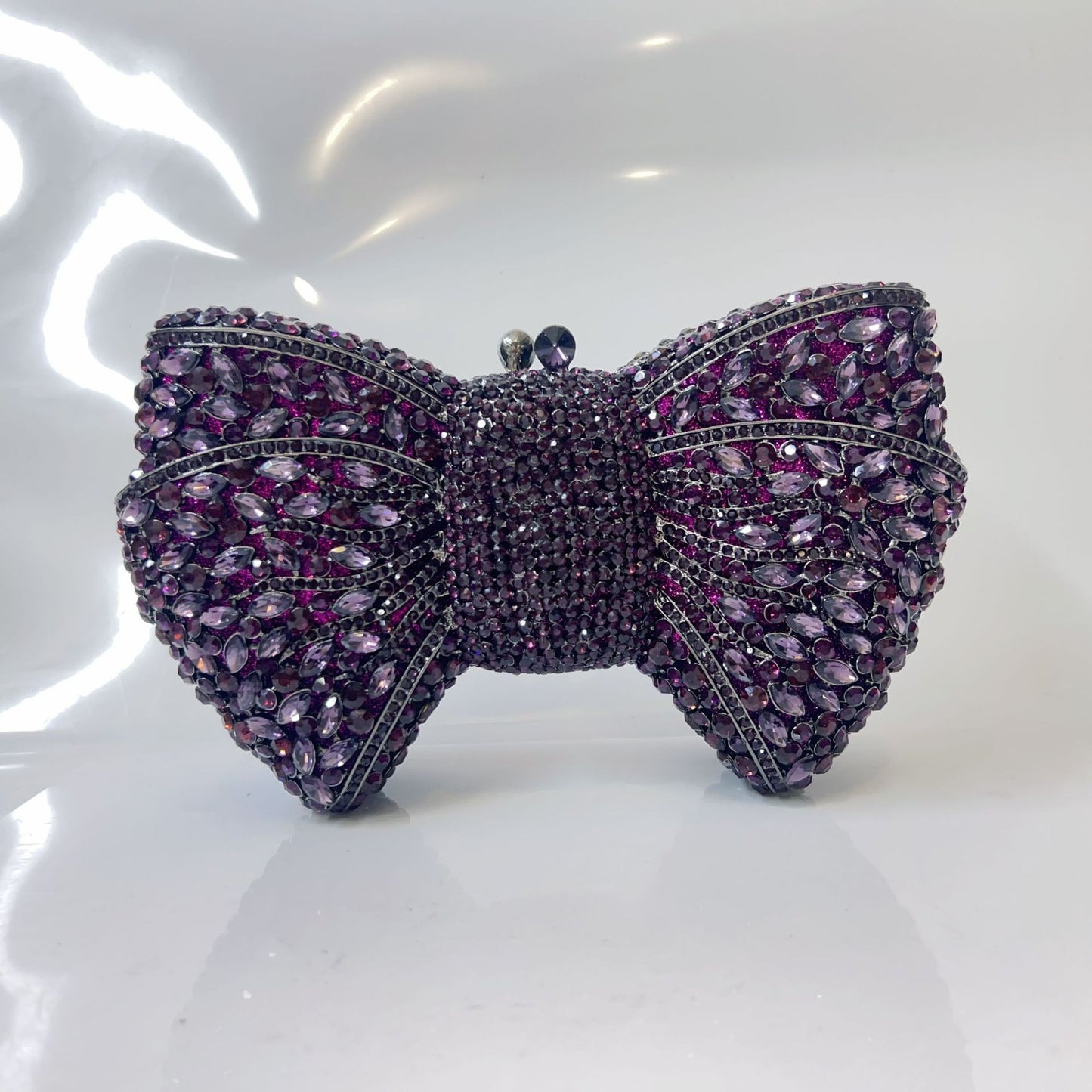 Women's Bow Diamond Banquet Dress Garment Evening Bags