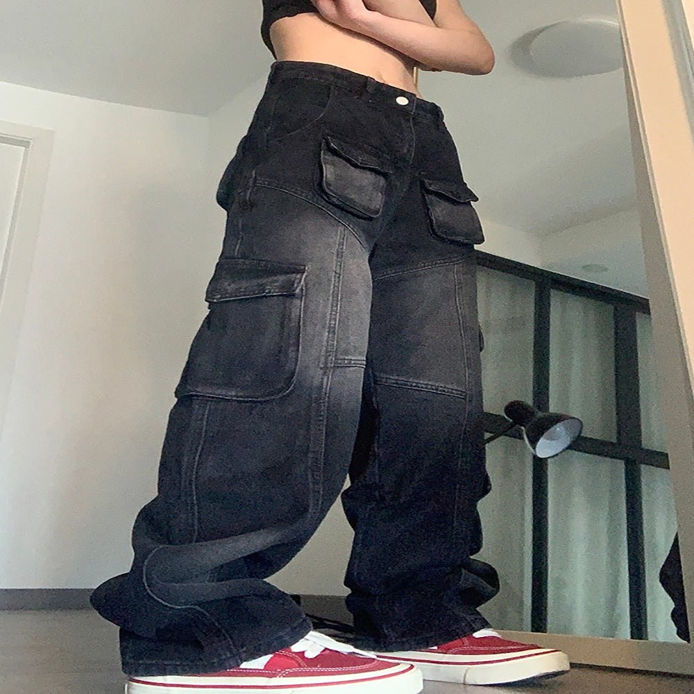 Women's African Style Street Fashion Denim Trousers Jeans