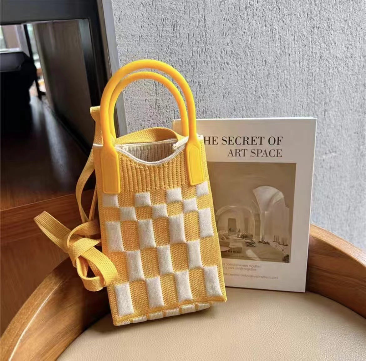 Fashionable Knitted Mobile Lightweight High-grade Love Phone Bags