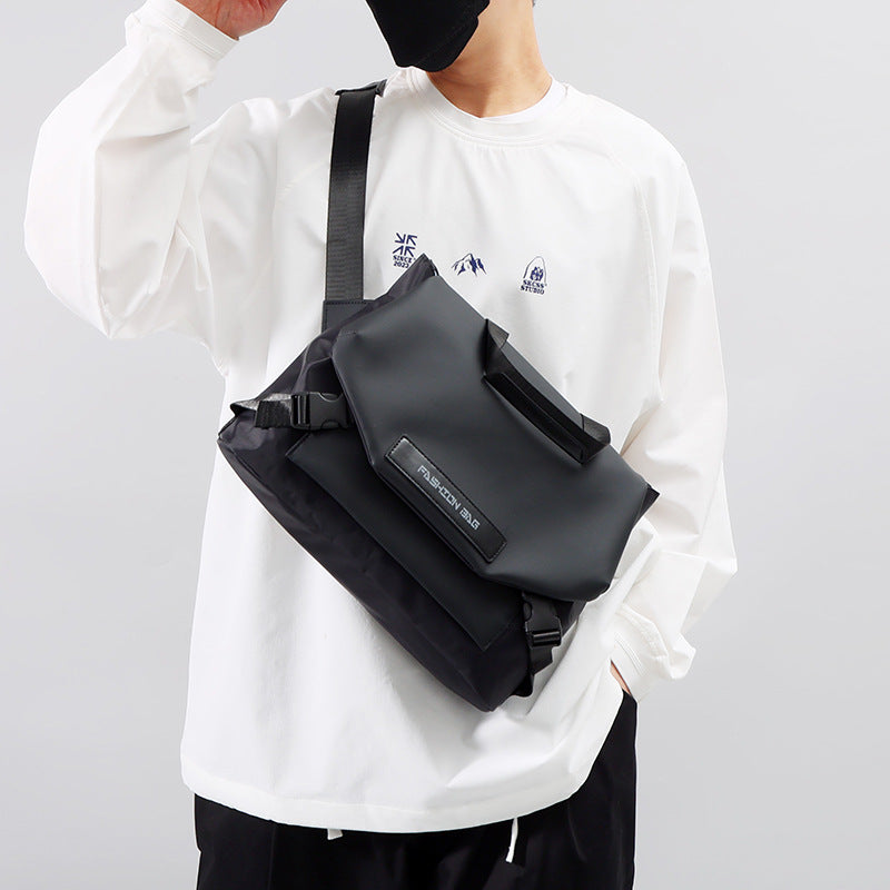 Men's Simple Commute Large Capacity Derm Men's Messenger Bags