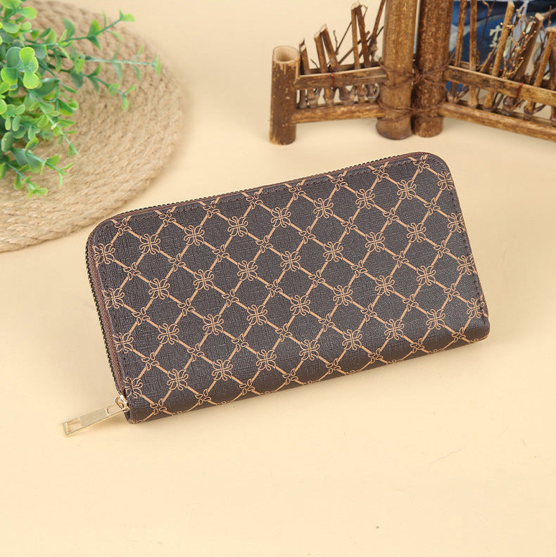 Long Large Capacity Double Zip Clutch Ladies Wallets