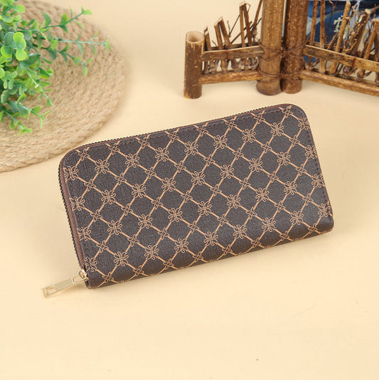 Long Large Capacity Double Zip Clutch Ladies Wallets