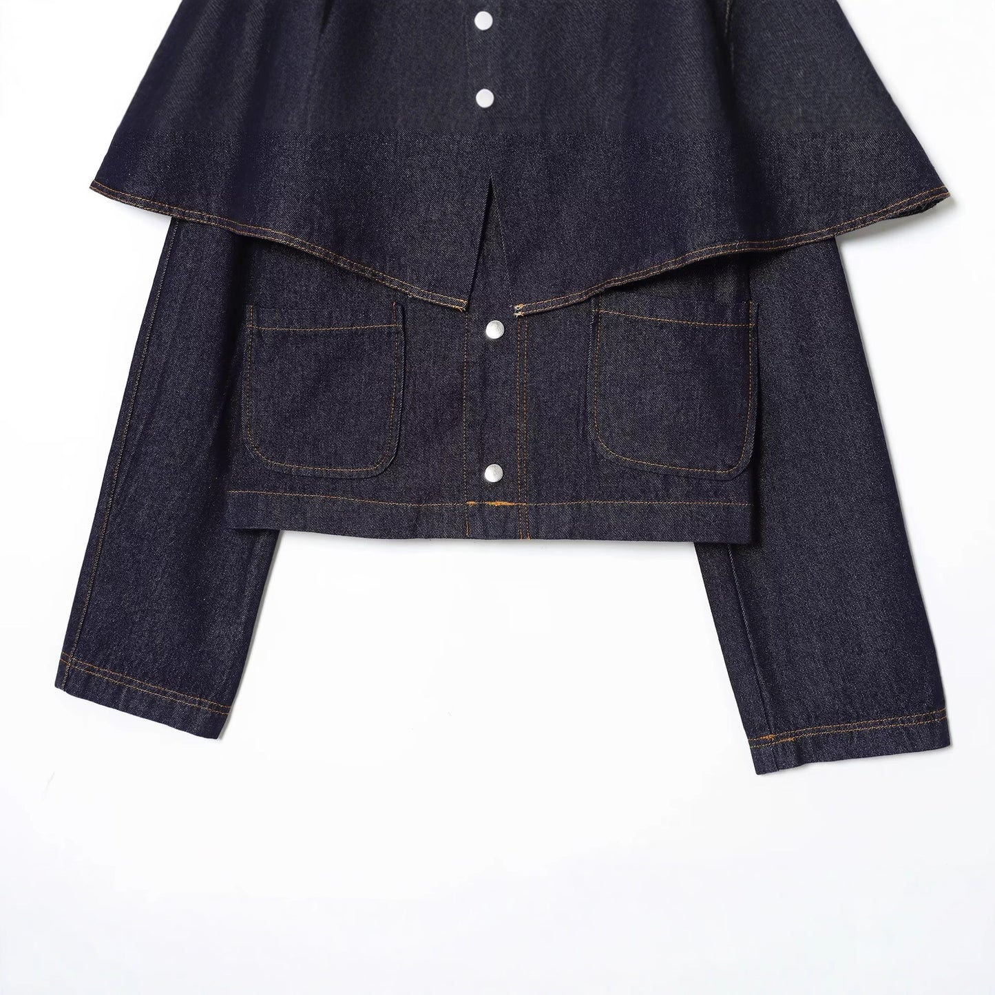 Women's Charming Fashion Casual Cape Denim Blouses