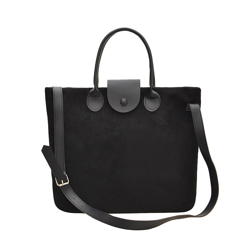 Women's Deerskin Veet Portable Large Capacity Fashionable Bags