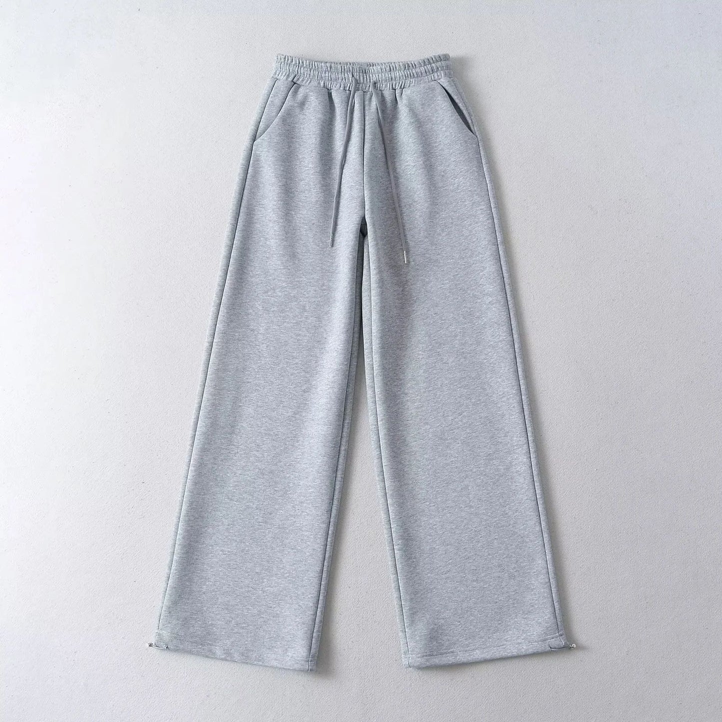 Casual Basic Style Versatile Elastic Lace Pants