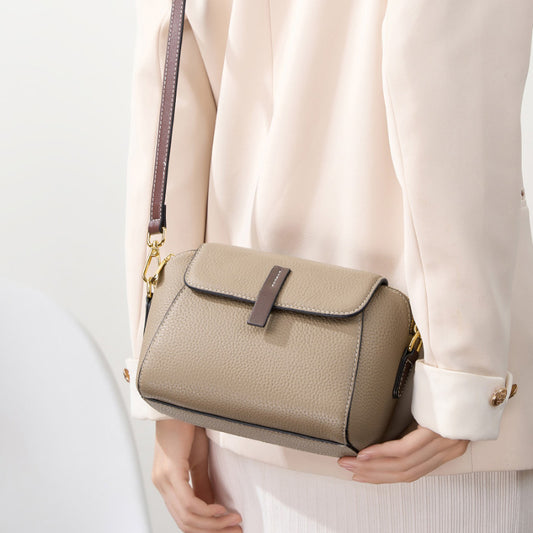 Layer Cowhide Genuine Leather For White Bags