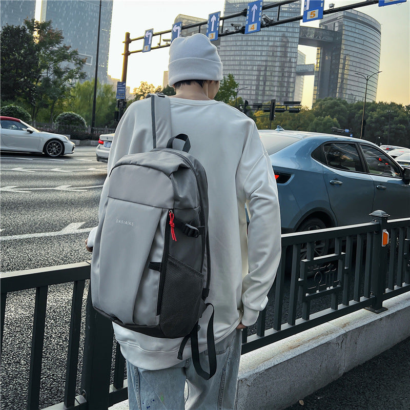 Women's & Men's & Hiking Leisure Large Capacity Couple Middle School Students' Schoolbags