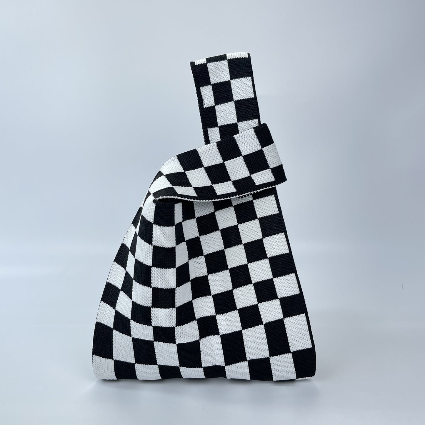 Women's Flower Knitted Large Capacity Totes Wrist Handbags