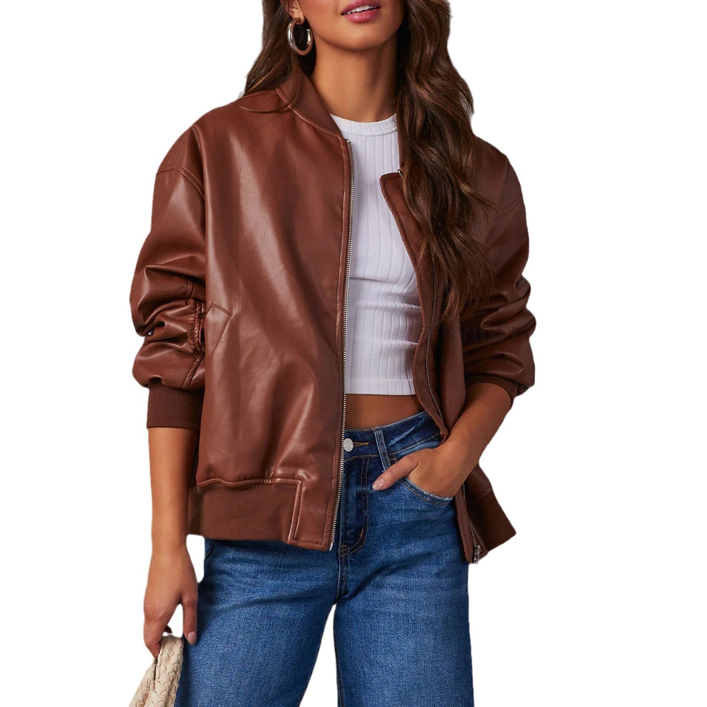 Charming Leather Street Style Motorcycle Cool Jackets