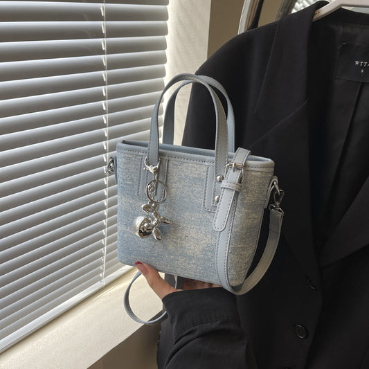 Women's Popular Summer Textured Hand Holding Crossbody Bags